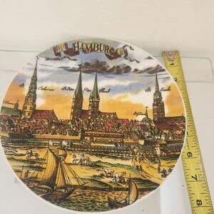Peter Menk 8.5x8.5 Hamburg Germany Collectors Plate